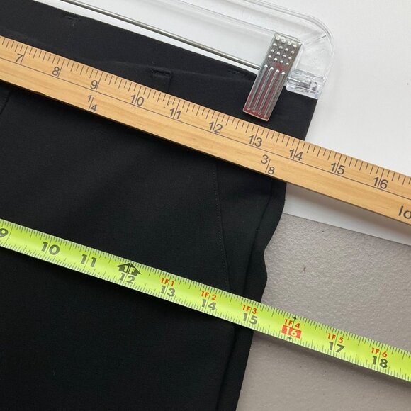 Quince Womens Small Petite Black Ponte Skinny Pull On Pants Stretch Minimalist - Picture 4 of 9